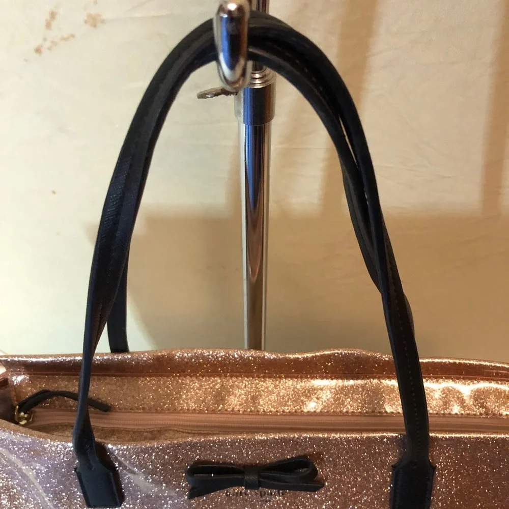 Kate Spade NWOT Glittering Rose Gold Tote - Picture 5 of 14